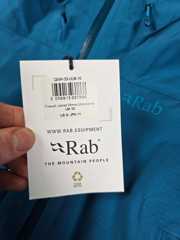 Rab Namche Paclite Jacket Wmns Orion Blue Size 10