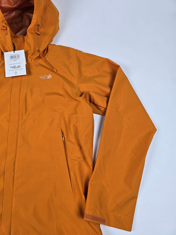 Rab Downpour Eco Jacket Wmns Marmalade Size 12