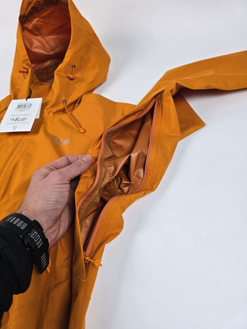 Rab Downpour Eco Jacket Wmns Marmalade Size 12