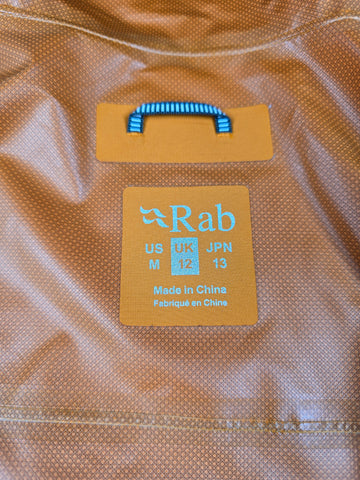 Rab Downpour Eco Jacket Wmns Marmalade Size 12