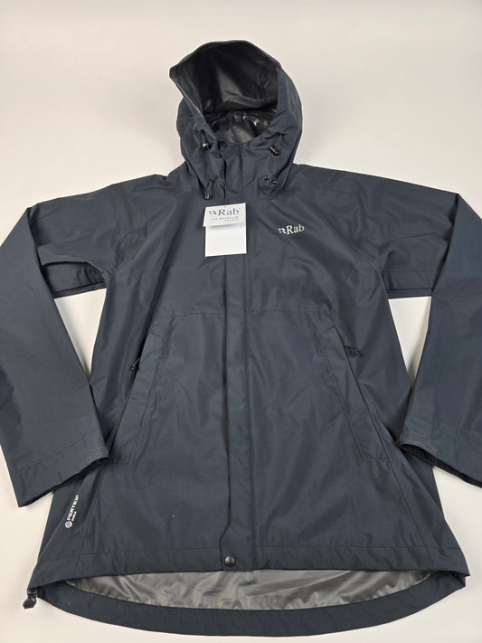 Rab Downpour Eco Jacket Wmns Black Size 12