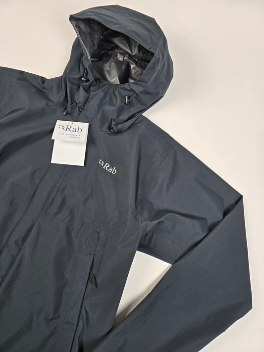 Rab Downpour Eco Jacket Wmns Black Size 12