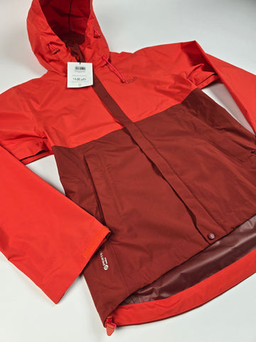 Rab Downpour Eco Jacket Wmns Red Grapefruit/Tuscan Red Size 12