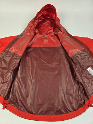 Rab Downpour Eco Jacket Wmns Red Grapefruit/Tuscan Red Size 12