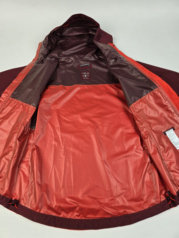 Rab Downpour Eco Jacket Wmns Deep Heather/Red Grapefruit Size 12