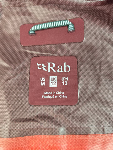 Rab Downpour Eco Jacket Wmns Deep Heather/Red Grapefruit Size 12