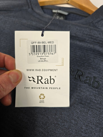 Rab Graviton Crew Beluga Medium