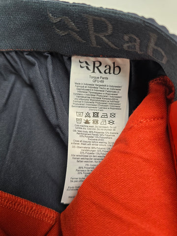 Rab Torque Pants Tuscan Red 34" Regular Leg