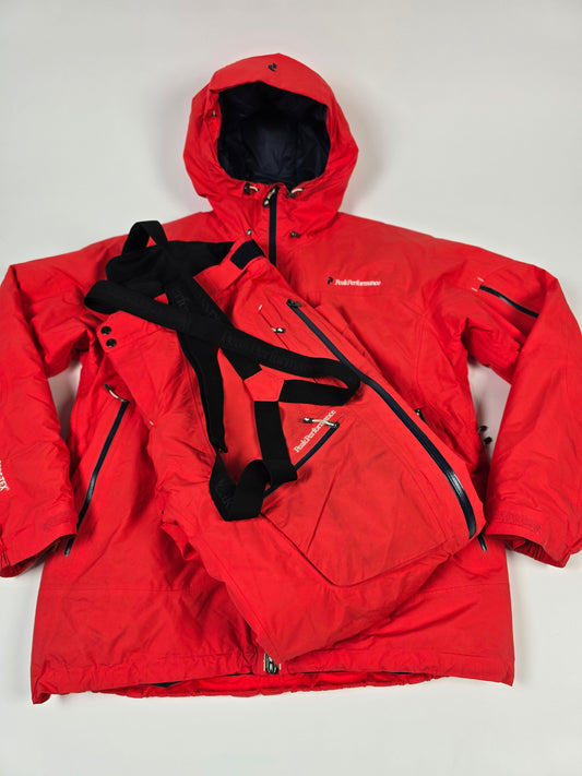 Peak Performance Heliloft Goretex Ski Set Oranje Heren XL