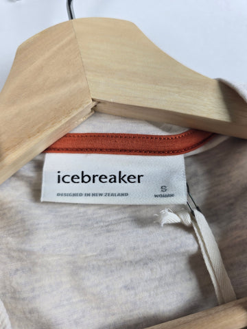 Icebreaker Merino Tshirt Creme Nieuw Dames S