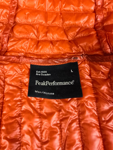 Peak Performane Black Light Donsjas oranje Heren L
