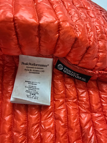 Peak Performane Black Light Donsjas oranje Heren L