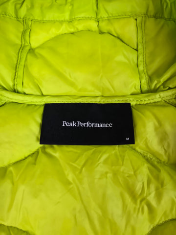 Peak Performance Helium Donsjas Geel Reparatie Dames M