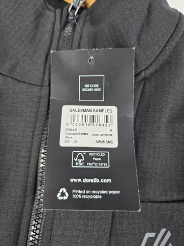 Dare2B Substratum Stretch Fleece Black Nieuw Heren M