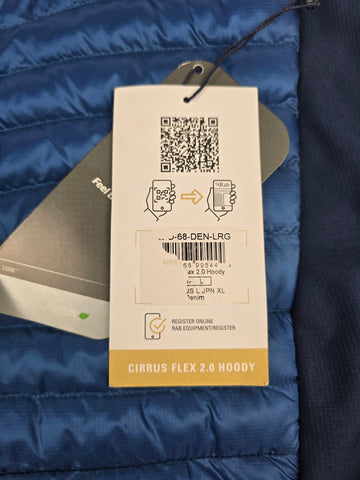 Rab Cirrus Flex 2.0 Hoody Denim Large