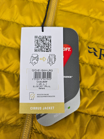 Rab Cirrus Jacket Sahara Large