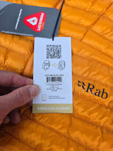 Rab Cirrus Flex 2.0 Hoody Sunset Large