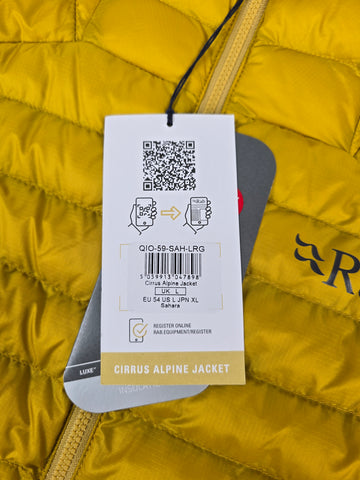 Rab Cirrus Alpine Jacket Sahara Large