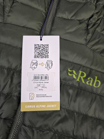 Rab Cirrus Alpine Jacket Army Large