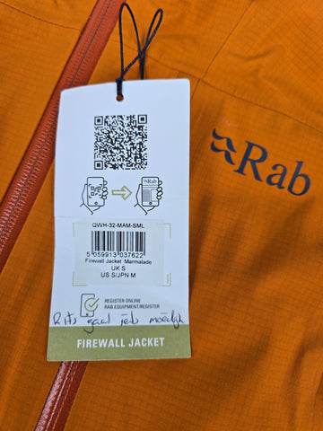 Rab Firewall Jacket Marmalade Small