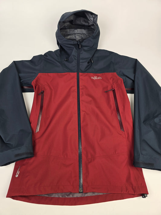 Rab Arc Eco Jacket Beluga/Oxblood Red Small