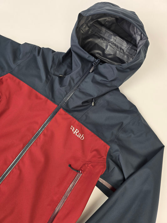 Rab Arc Eco Jacket Beluga/Oxblood Red Small
