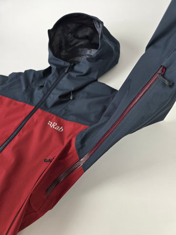 Rab Arc Eco Jacket Beluga/Oxblood Red Small