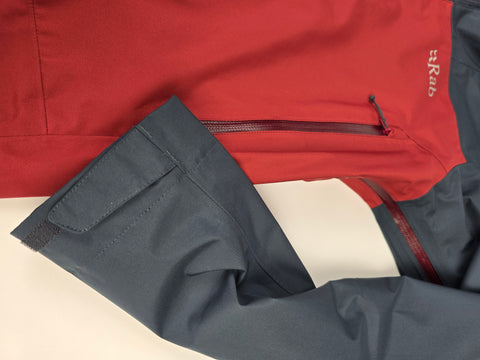 Rab Arc Eco Jacket Beluga/Oxblood Red Small