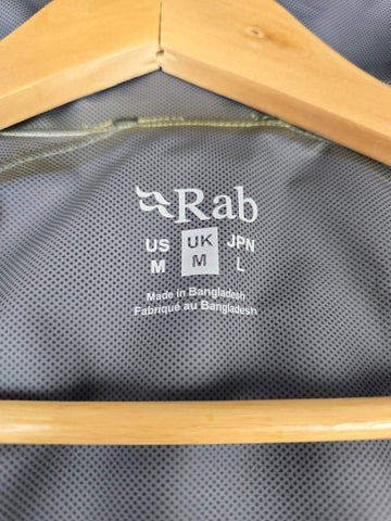 Rab Downpour Jacket Pollen/Army Medium