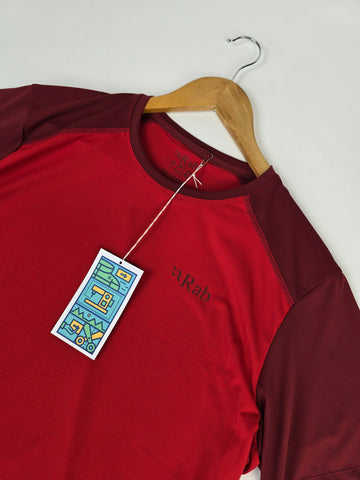 Rab Force Tee Ascent Red/Oxblood Red Large