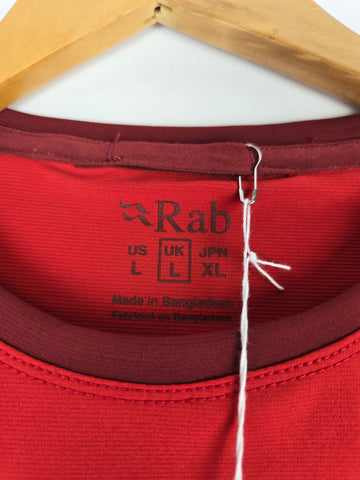 Rab Force Tee Ascent Red/Oxblood Red Large
