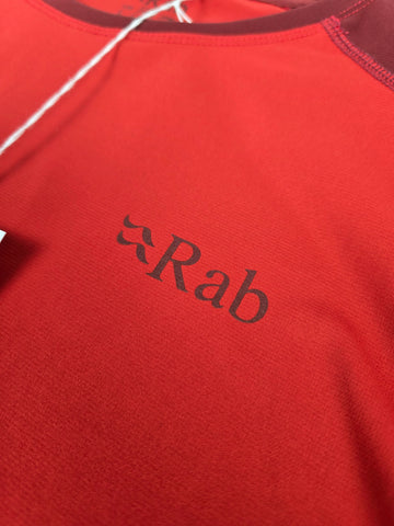 Rab Force Tee Ascent Red/Oxblood Red Large