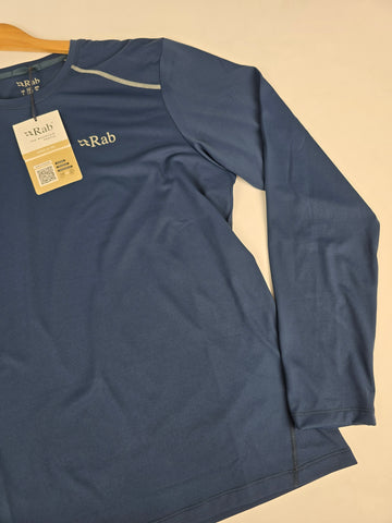Rab Force LS Tee Tempest Blue Large