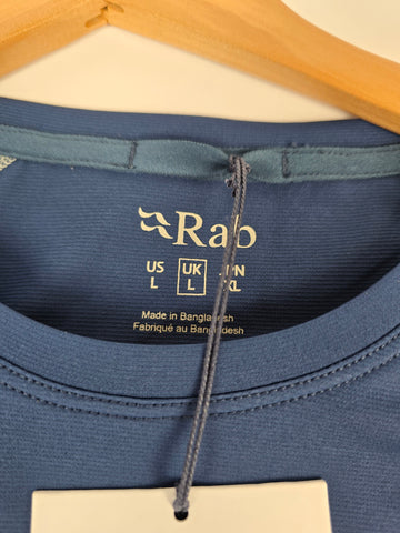 Rab Force LS Tee Tempest Blue Large