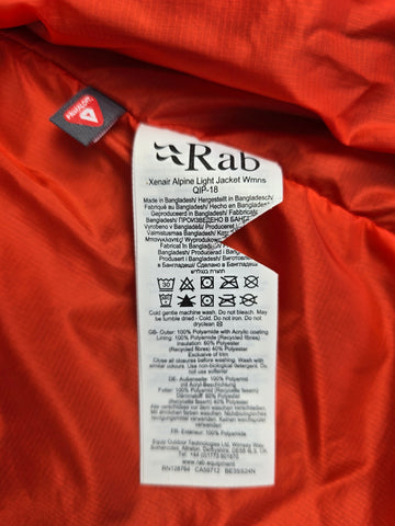 Rab Xenair Alpine Light Jacket Wmns Orion Blue Size 14
