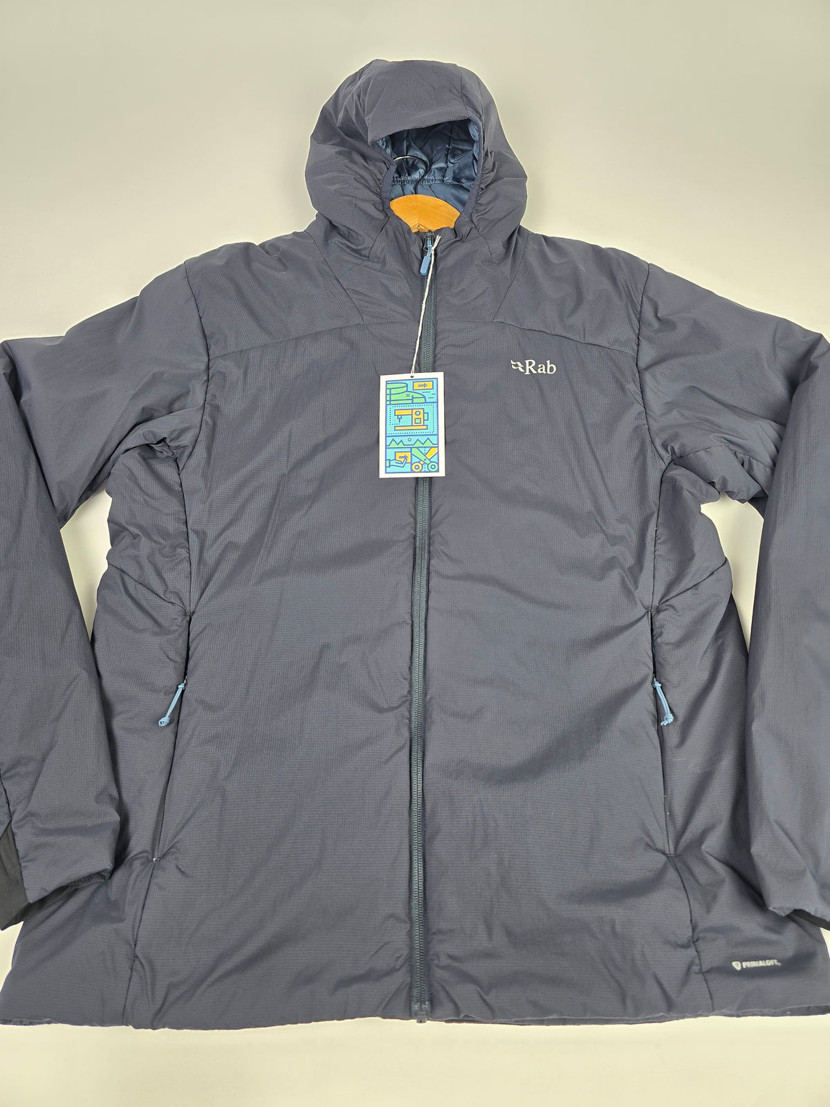 Rab Xenair Alpine Light Jacket Wmns Ebony Size 16