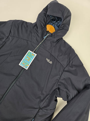 Rab Xenair Alpine Light Jacket Wmns Ebony Size 16