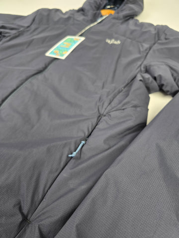 Rab Xenair Alpine Light Jacket Wmns Ebony Size 16