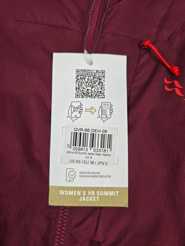 Rab VR Summit Jacket Wmns Deep Heather Size 08