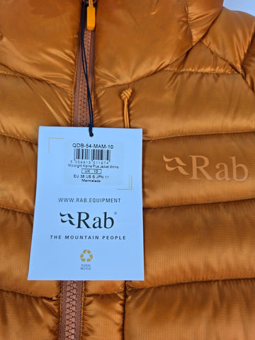 Rab Argon Hoody Wmns Marmalade Size 10