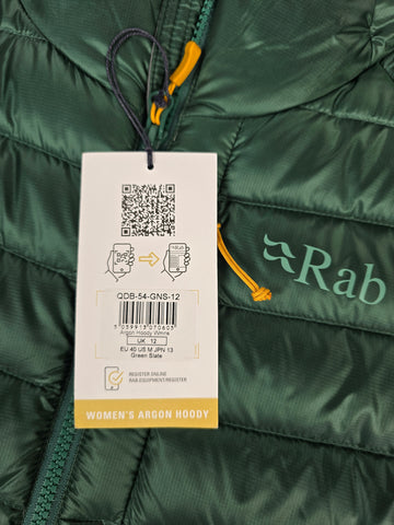 Rab Argon Hoody Wmns Green Slate Size 12