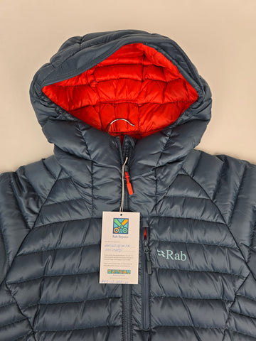 Rab Microlight Alpine Jacket Wmns Orion Blue Size 10