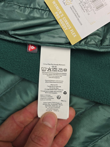 Rab Cirrus Flex Pro Hoody Wmns Eucalyptus Size 12