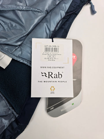 Rab Cirrus Flex Pro Hoody Wmns Orion Blue Size 10