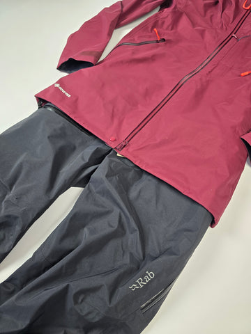 Rab Khroma GTX Hardshell Ski Set Deep Heather Dames S