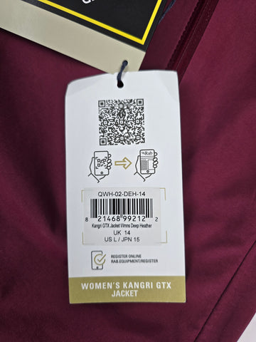 Rab Kangri GTX Jacket Wmns Deep Heather Size 14