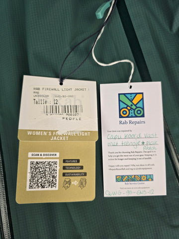 Rab Firewall Light Jacket Wmns Green Slate Size 12
