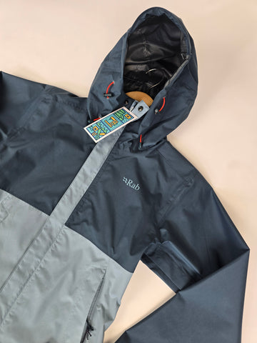 Rab Downpour Eco Jacket Wmns Orion Blue/Citadel Size 08