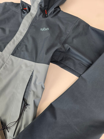 Rab Downpour Eco Jacket Wmns Orion Blue/Citadel Size 08