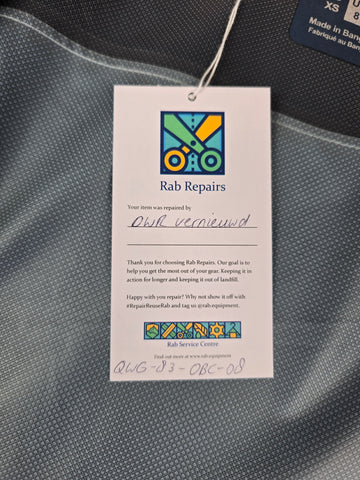 Rab Downpour Eco Jacket Wmns Orion Blue/Citadel Size 08